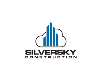 Silversky Construction  logo design by R-art