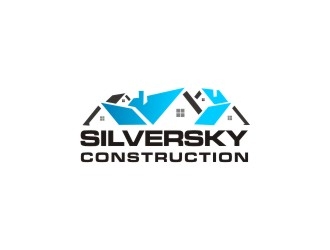 Silversky Construction  logo design by Meyda