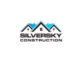 Silversky Construction  logo design by Meyda