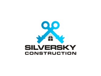 Silversky Construction  logo design by Meyda