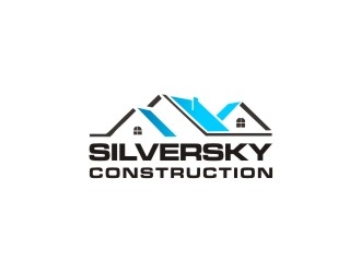 Silversky Construction  logo design by Meyda