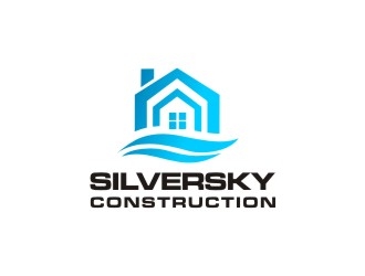 Silversky Construction  logo design by Meyda