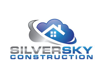 Silversky Construction  logo design by mhala