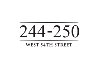 244-250 West 54th Street logo design by kimora