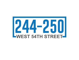 244-250 West 54th Street logo design by emyjeckson