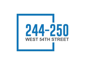 244-250 West 54th Street logo design by emyjeckson