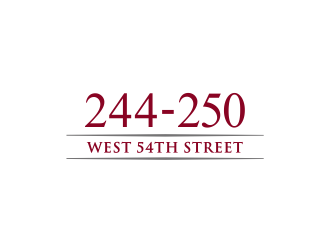 244-250 West 54th Street logo design by kimora