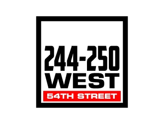 244-250 West 54th Street logo design by jaize