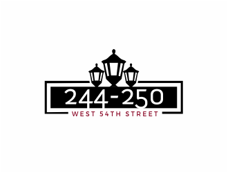 244-250 West 54th Street logo design by kimora