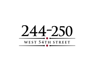 244-250 West 54th Street logo design by kimora