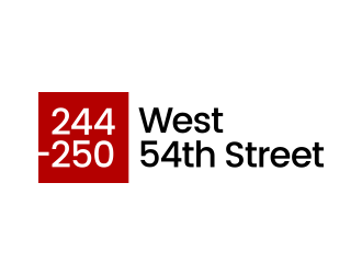 244-250 West 54th Street logo design by lexipej