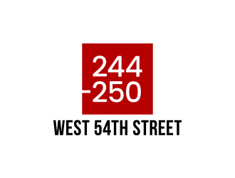 244-250 West 54th Street logo design by lexipej