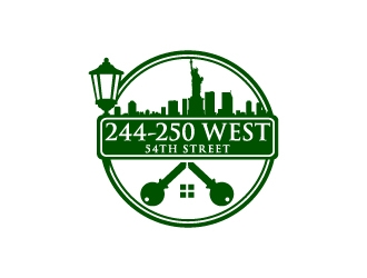 244-250 West 54th Street logo design by Aelius