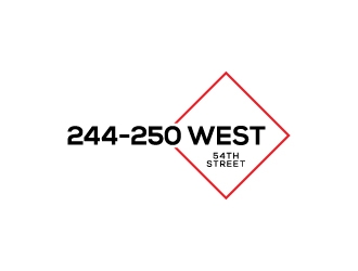 244-250 West 54th Street logo design by zakdesign700