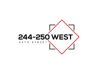 244-250 West 54th Street logo design by zakdesign700