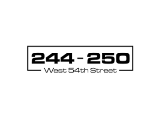 244-250 West 54th Street logo design by Raden79