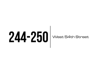 244-250 West 54th Street logo design by Raden79