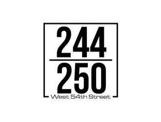 244-250 West 54th Street logo design by Raden79