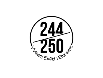 244-250 West 54th Street logo design by Raden79