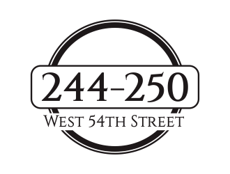 244-250 West 54th Street logo design by dasam