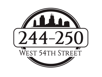 244-250 West 54th Street logo design by dasam