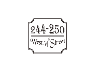 244-250 West 54th Street logo design by mkriziq