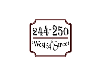 244-250 West 54th Street logo design by mkriziq