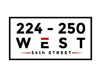 244-250 West 54th Street logo design by quanghoangvn92