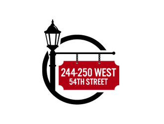 244-250 West 54th Street logo design by bluespix