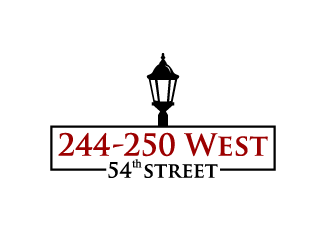 244-250 West 54th Street logo design by bluespix