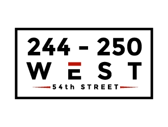 244-250 West 54th Street logo design by quanghoangvn92