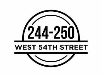 244-250 West 54th Street logo design by agus