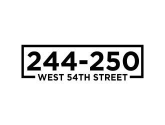 244-250 West 54th Street logo design by agus