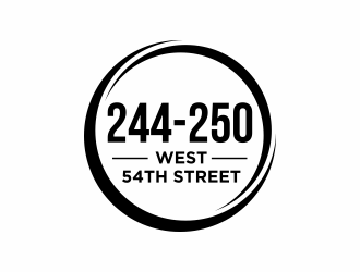 244-250 West 54th Street logo design by agus