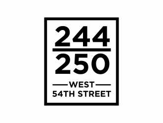 244-250 West 54th Street logo design by agus