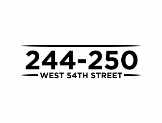 244-250 West 54th Street logo design by agus