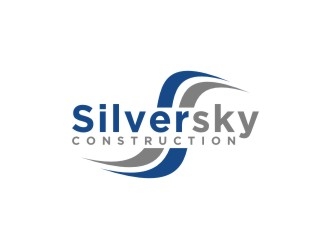 Silversky Construction  logo design by bricton