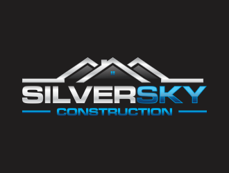 Silversky Construction  logo design by haidar