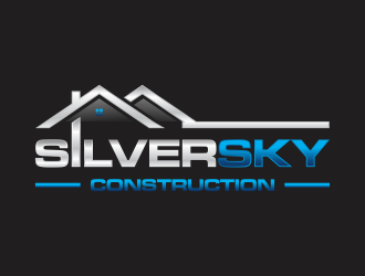 Silversky Construction  logo design by haidar