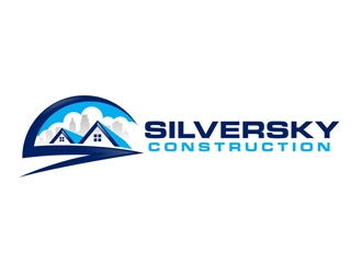 Silversky Construction  logo design by DreamLogoDesign