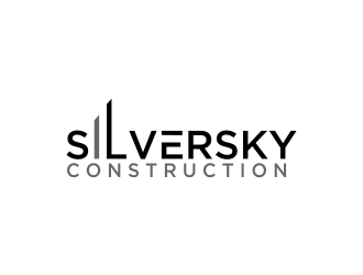 Silversky Construction  logo design by oke2angconcept