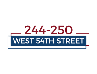 244-250 West 54th Street logo design by akilis13