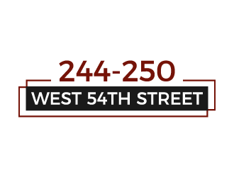 244-250 West 54th Street logo design by akilis13