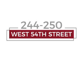 244-250 West 54th Street logo design by akilis13