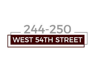 244-250 West 54th Street logo design by akilis13