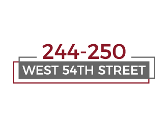 244-250 West 54th Street logo design by akilis13