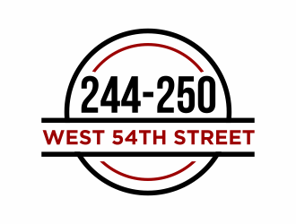 244-250 West 54th Street logo design by agus