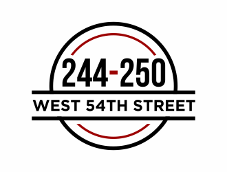 244-250 West 54th Street logo design by agus