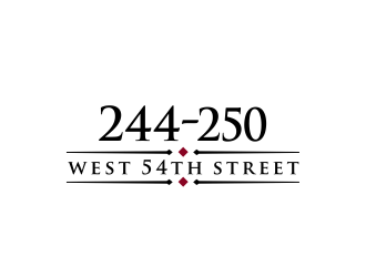 244-250 West 54th Street logo design by kimora