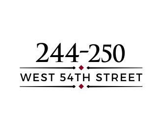 244-250 West 54th Street logo design by kimora